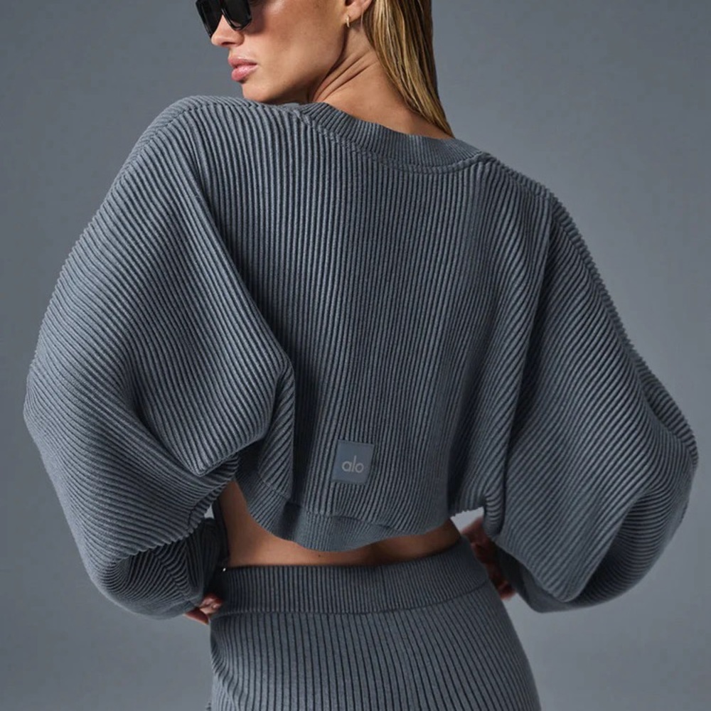 ALO Yoga Steel Grey Women's Shrug
